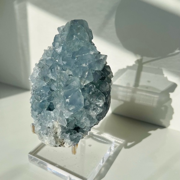 Celestite Cluster - Picture 3 of 13